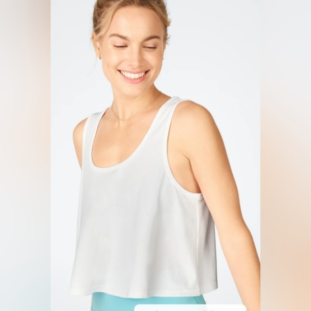 Fabletics Sleek Knit Cropped Swing Tank
